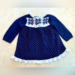 Baby Girl Holiday Sweater Dress